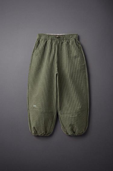 WATER-REPELLENT TECHNICAL BALLOON PANTS — Khaki 1