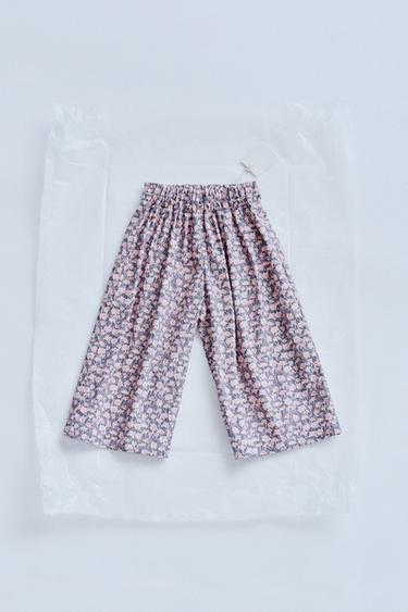 ZARA TIMELESS - FLORAL TROUSERS - Dusty pink by Zara - Image 0