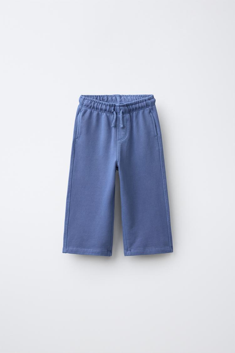 BALLOON FLEECE PANTS — Bluish
