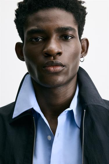 TECHNICAL OVERSHIRT WITH ZIP - Black by Zara - Image 0