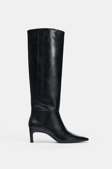 KITTEN HEEL BOOTS - Black by Zara