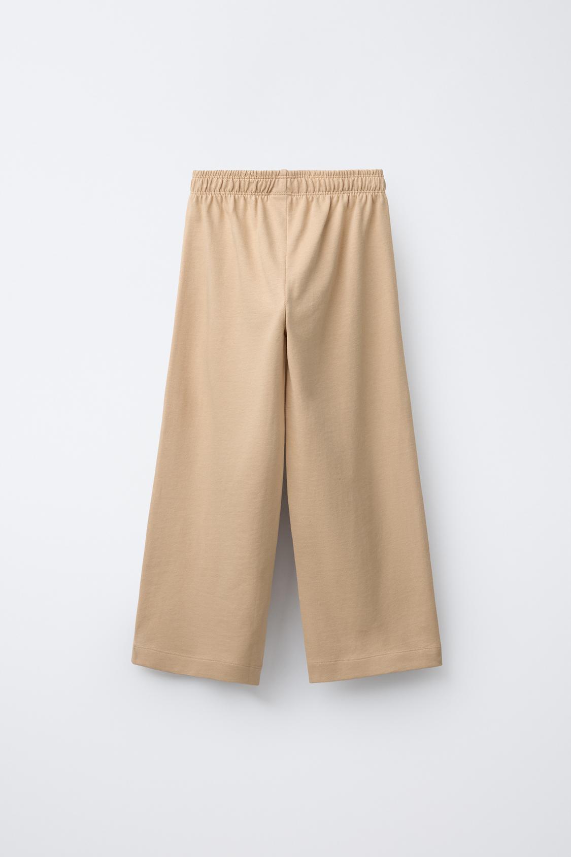 WIDE LEG HEAVY WEIGHT PLAIN PANTS