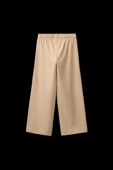 WIDE-LEG-HOSE, SCHWERE QUALITÄT, UNI - Mittleres Camel von Zara