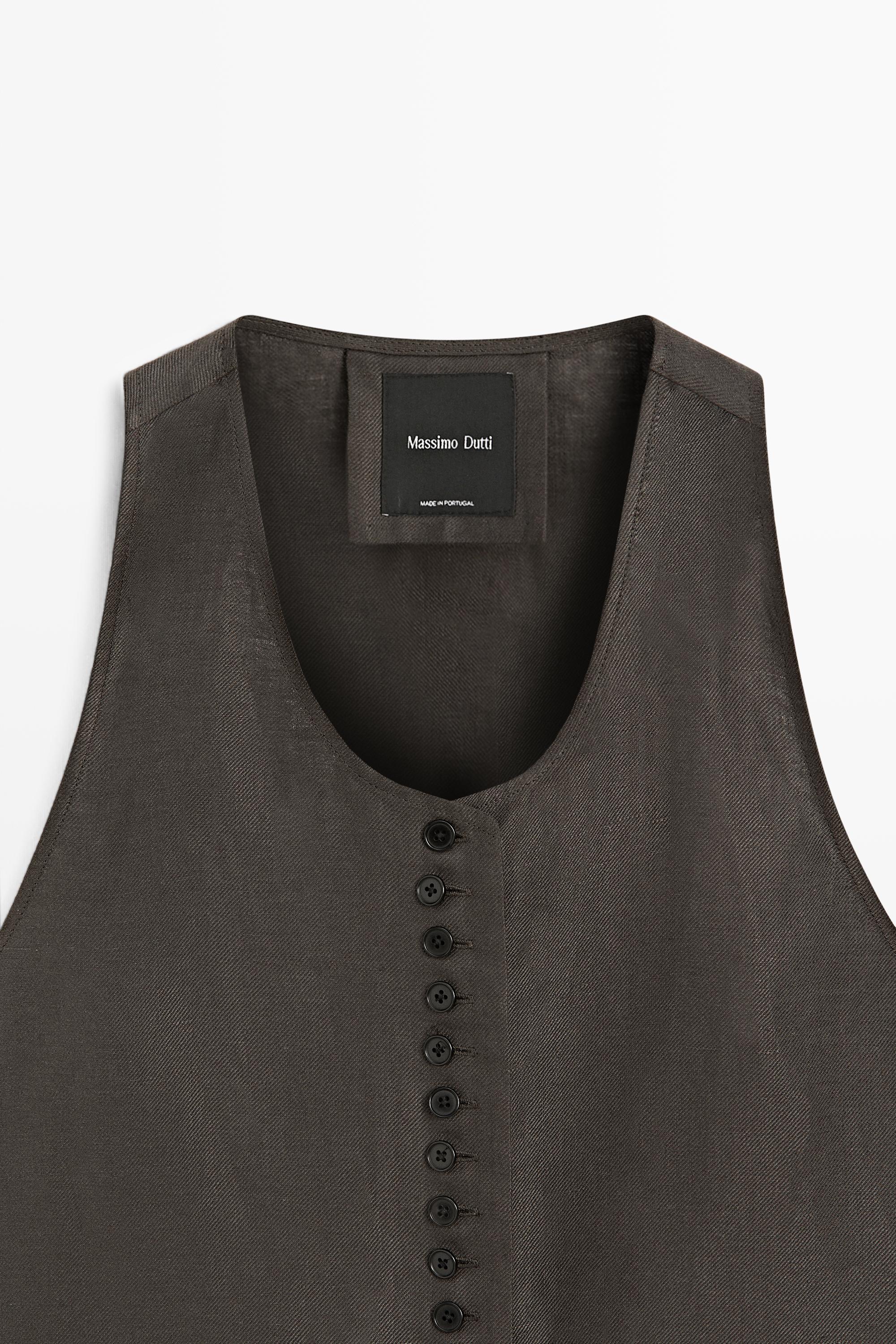 Gilet 100 % lin