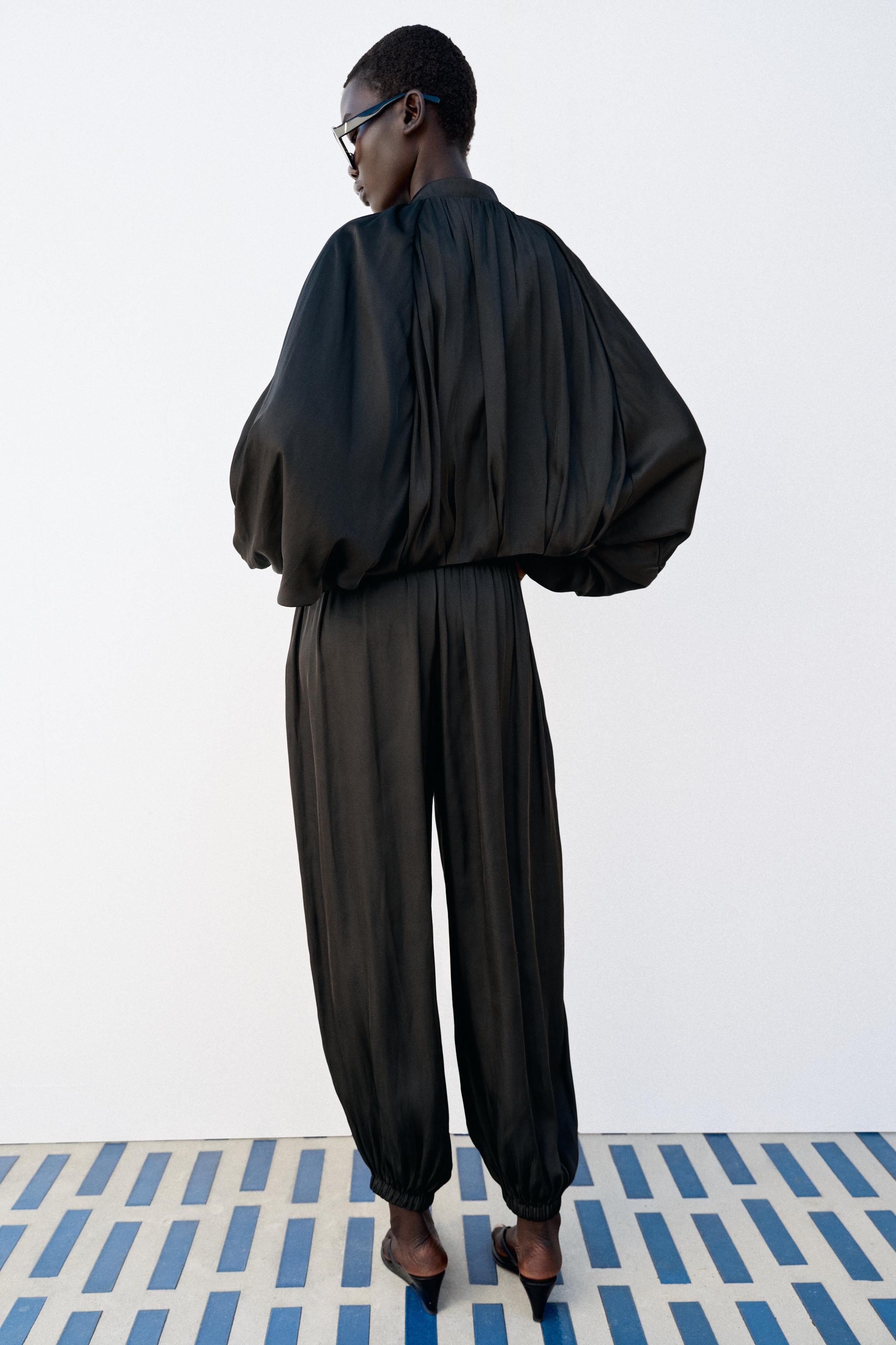SATIN EFFECT BALLOON PANTS