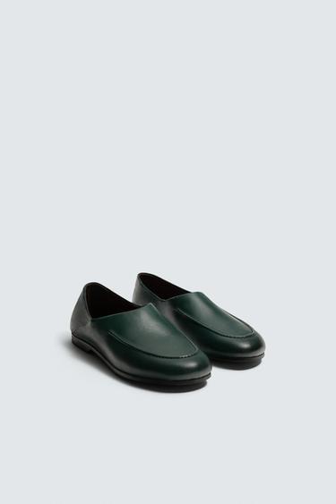 MOCASÍN PIEL SAMUEL DE SABOIA X ZARA - Verde de Zara