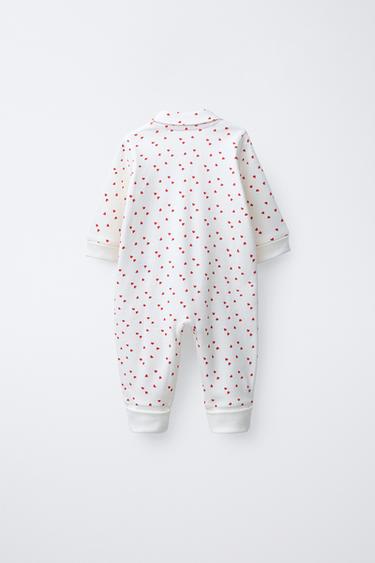 PYJAMA ENTIER À FERMETURE ÉCLAIR PIED CONVERTIBLE - Écru de Zara - Image 3