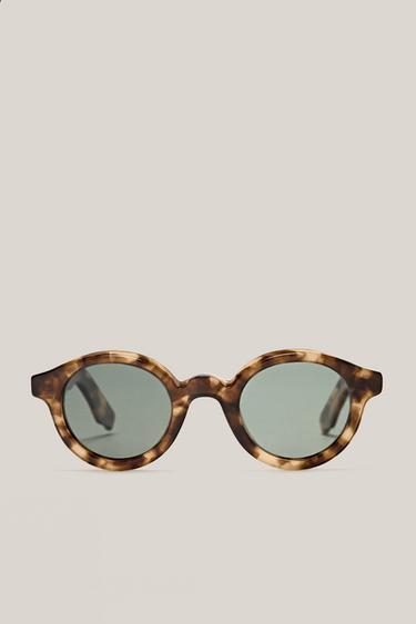 Gafas de sol redondas efecto carey - LIMITED EDITION - Marrón de Zara