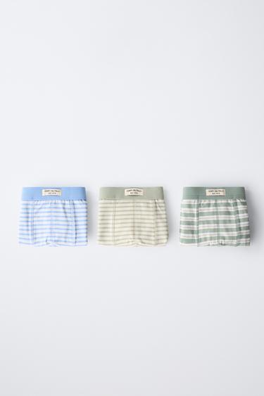 AGES 6-14/ THREE-PACK OF BOHO STRIPE BOXERS - Multicoloured by Zara - Image 4