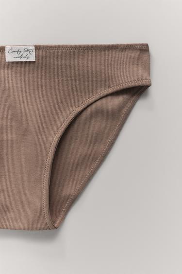 AGES 9-14 / THREE-PACK OF LABEL BRIEFS - camel by Zara