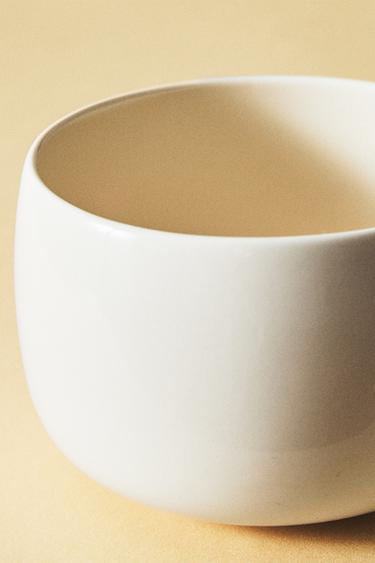 PLAIN DEEP STONEWARE MUG - Cream by Zara - Image 5