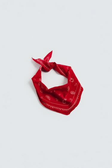 COTTON - SILK BANDANA © OTIS KWAME KYE QUAICOE - Red by Zara