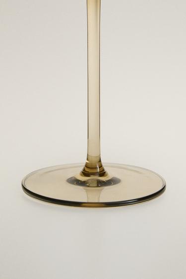 CONICAL CRYSTALLINE WINE GLASS - Brown by Zara - Image 3