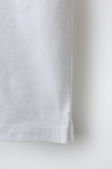 RUBBERISED APPLIQUÉ T-SHIRT - White by Zara - Image 3