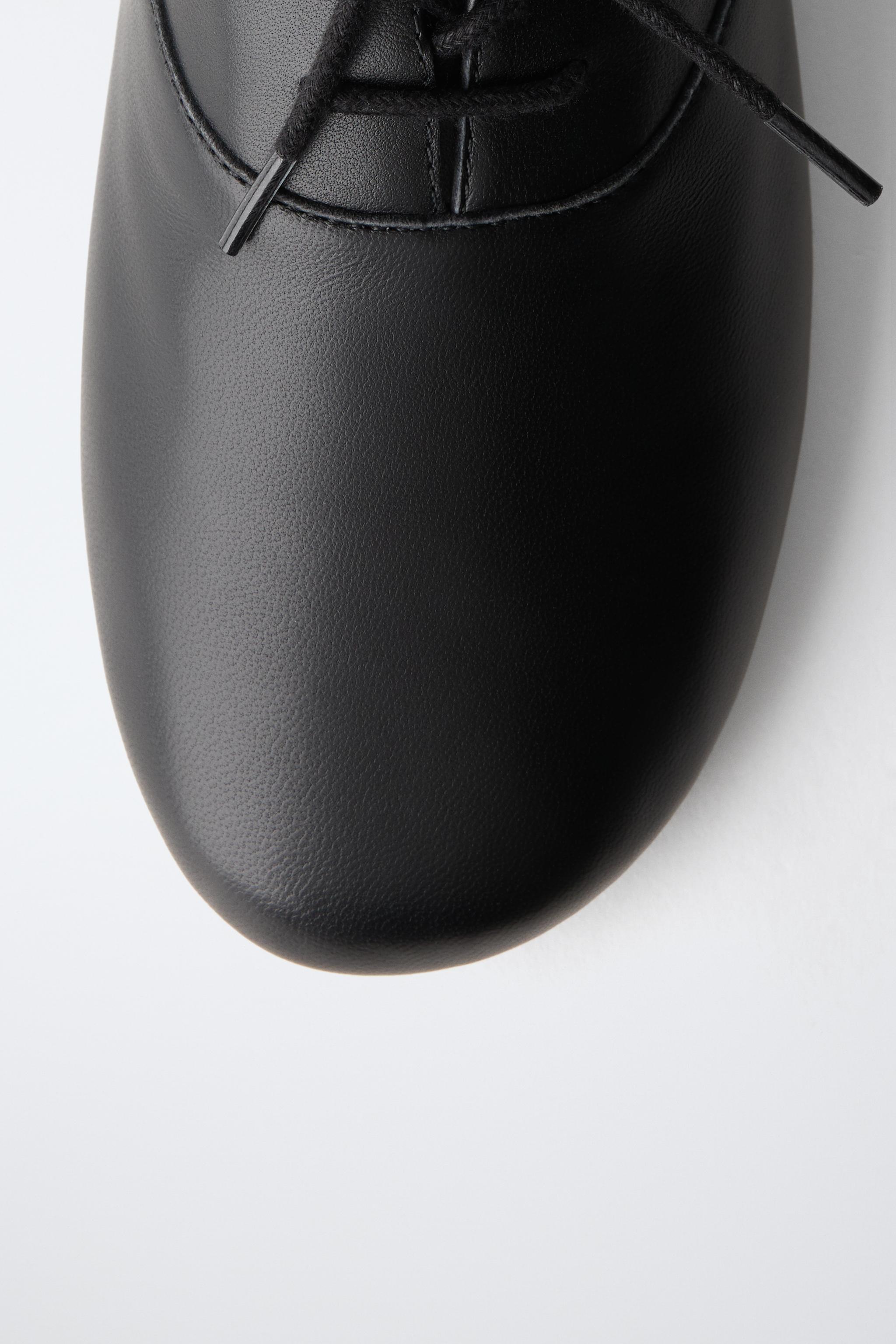 LEATHER BLUCHER SHOES WITH THIN SOLE
