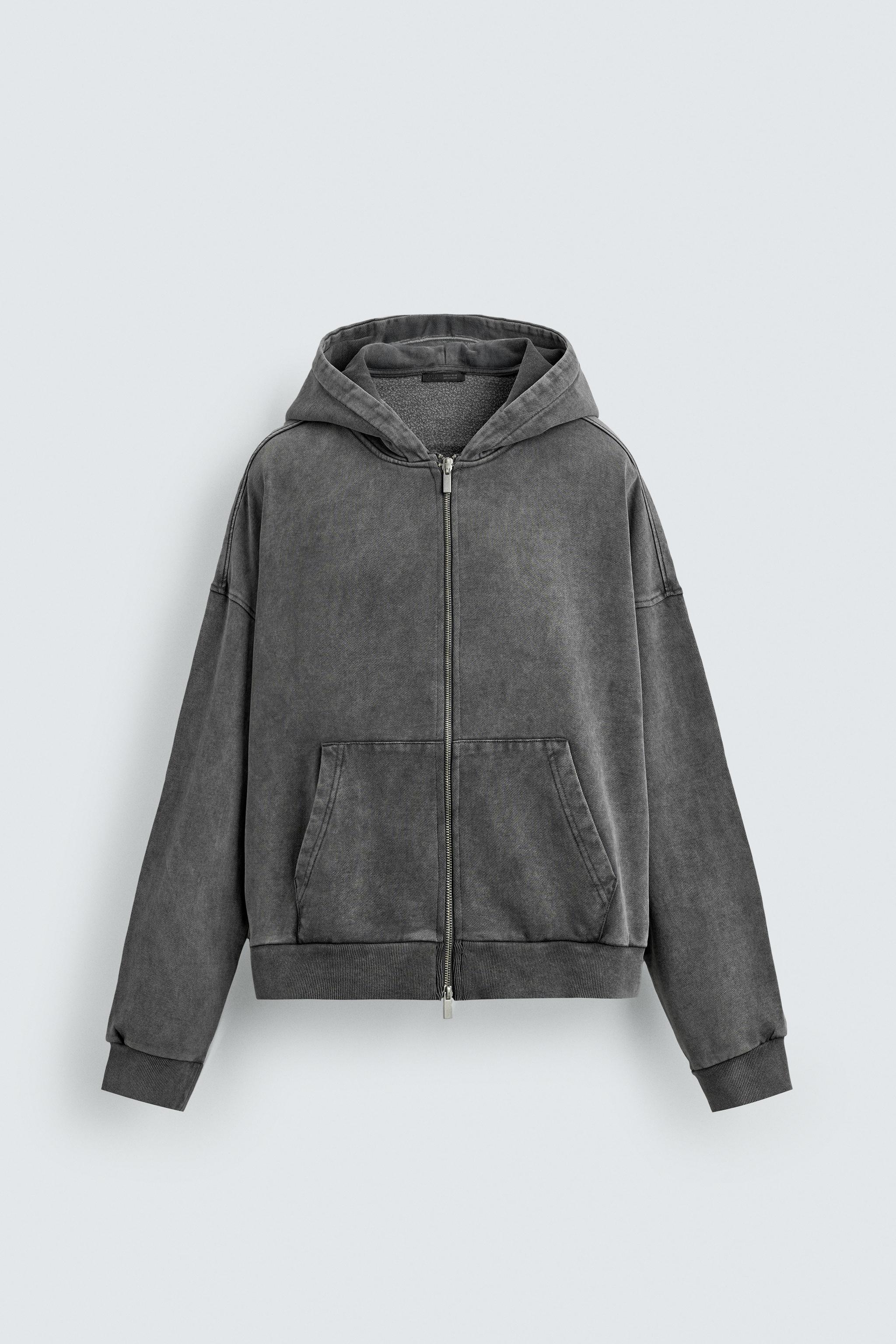新品ZARA ウォッシュ加工フーディMサイズ　完売商品 ZARA ザラ ウォッシュ加工フーディ Mサイズ 完売品 - メルカリ