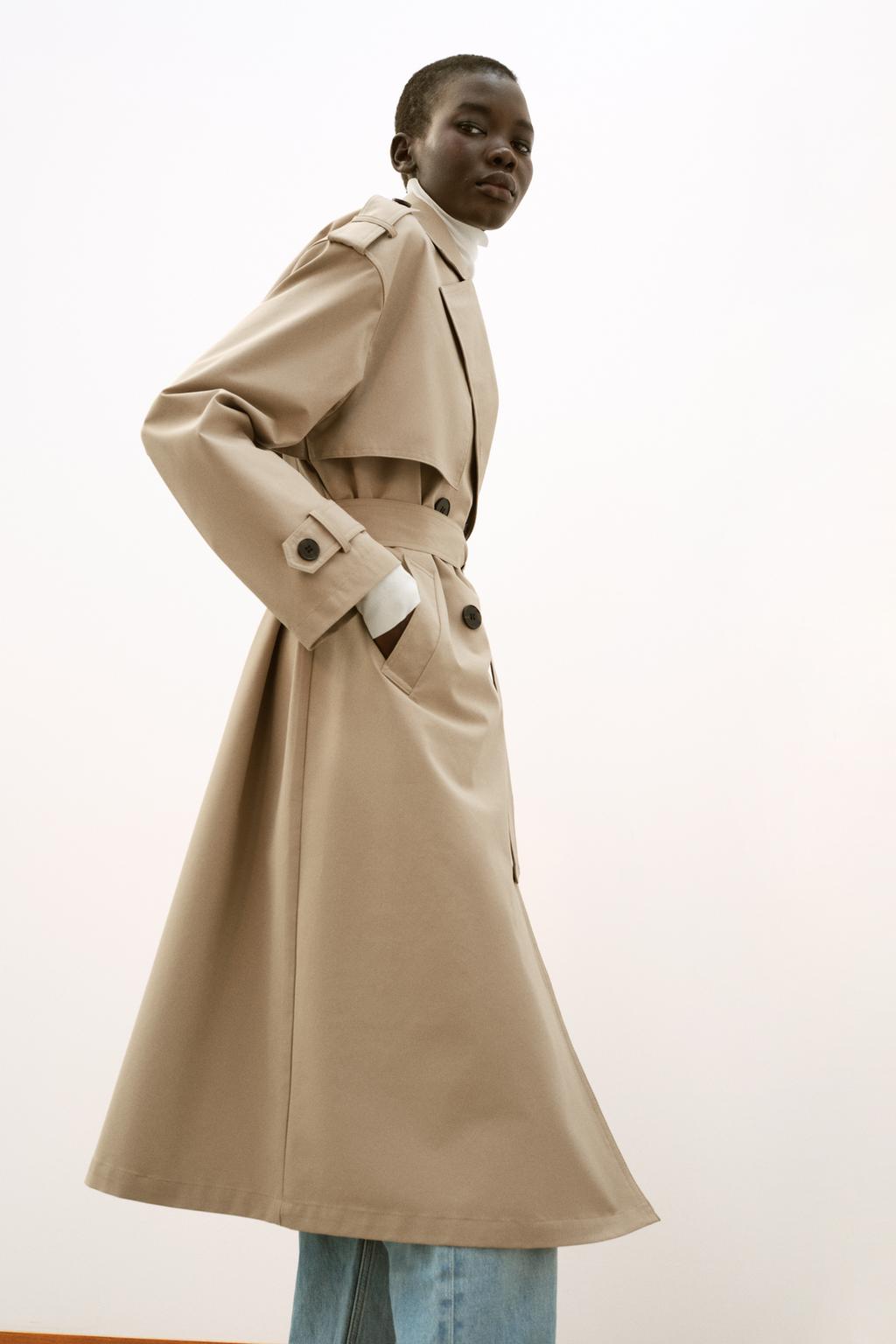 LONG BELTED TRENCH COAT