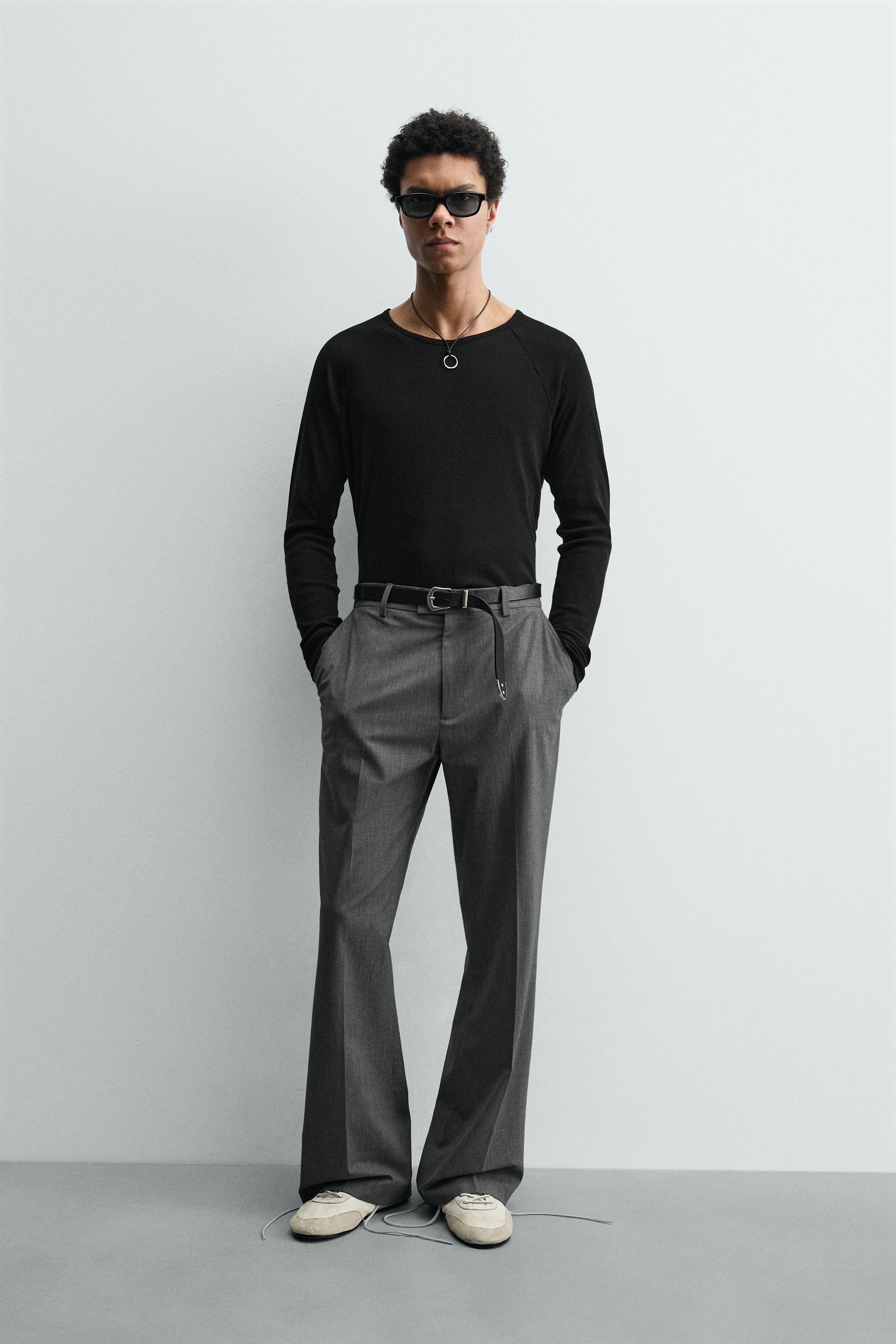 LIGHTWEIGHT RAGLAN T-SHIRT - Dark anthracite | ZARA United States