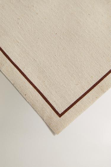 PACK OF REUSABLE NAPKINS (PACK OF 20) - Brown by Zara - Image 2
