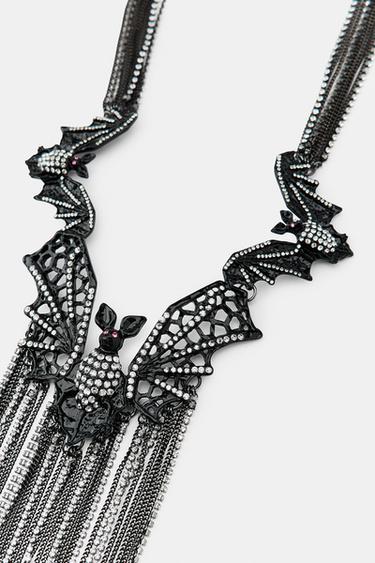 COLLIER CASCADE CHAUVES-SOURIS - Noir de Zara - Image 1