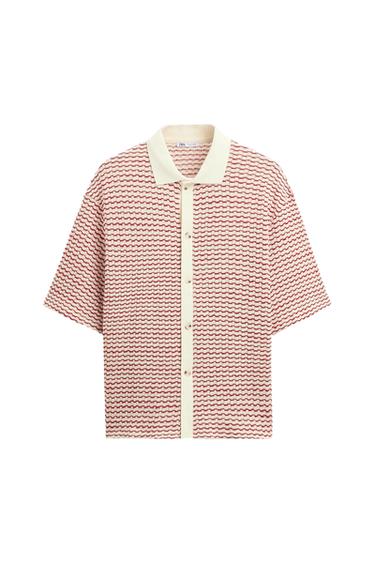GEOMETRIC JACQUARD CARDIGAN
