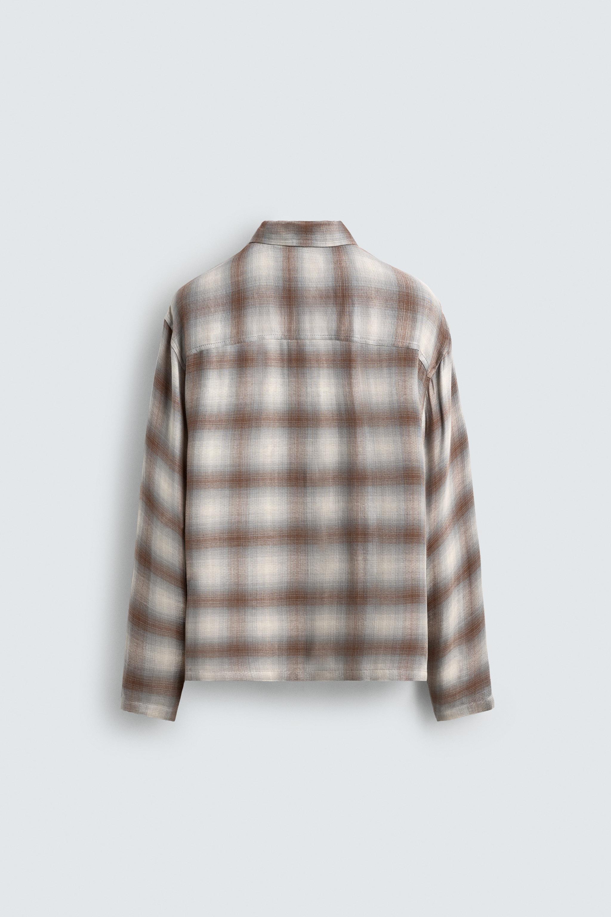 PLAID POCKET SHIRT - Gray / Natural | ZARA United States