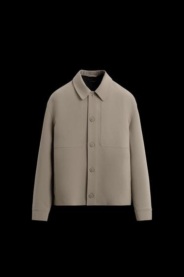 SOBRECAMISA BOXY FIT - Tostado claro de Zara - Imagen 0