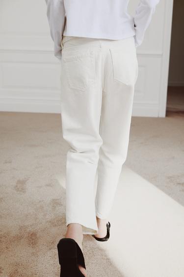 JEAN ZW COLLECTION CIGARETTE TAILLE MOYENNE - Blanc de Zara - Image 2