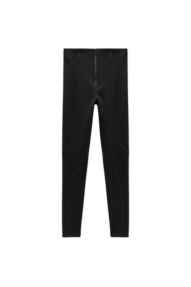 HIGH-RISE LEGGINGS WITH ZIP