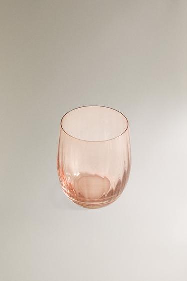 VERRE CRISTALLIN RELIEF - Rose de Zara - Image 1