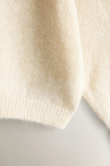 KIDS’ LIMONCELLA X THE ANIMALS OBSERVATORY ALPACA SWEATER - Light beige by Zara - Image 3