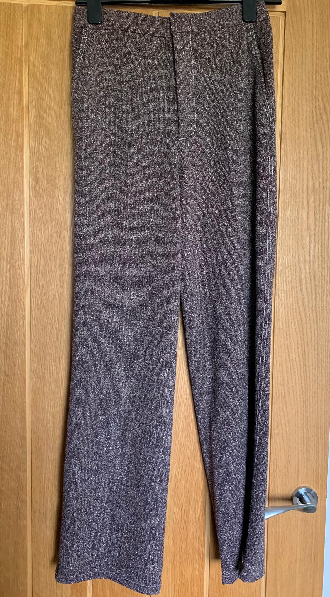 ZW COLLECTION STRAIGHT TOPSTITCHED TROUSERS - Image 2