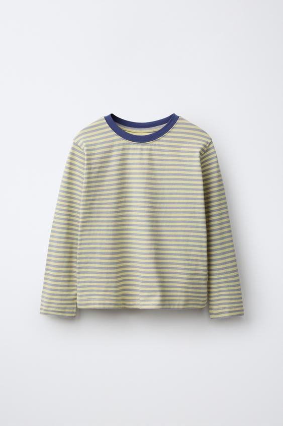 Zara LONG SLEEVE STRIPED T-SHIRT - striped - Image 0