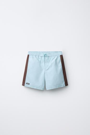 4-6 YEARS/ PUKAS SURF COLOUR BLOCK SWIM SHORTS - Blue by Zara - Image 0