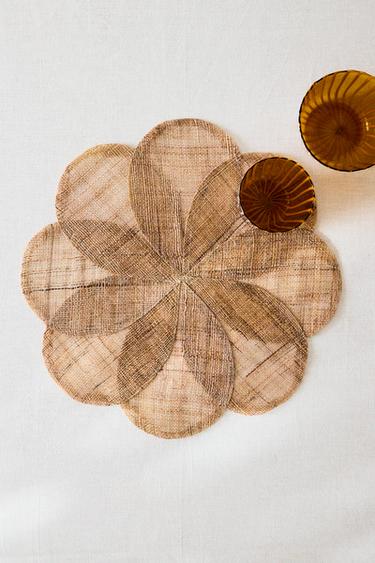 FLOWER RAMIE PLACEMAT - Light beige by Zara - Image 5
