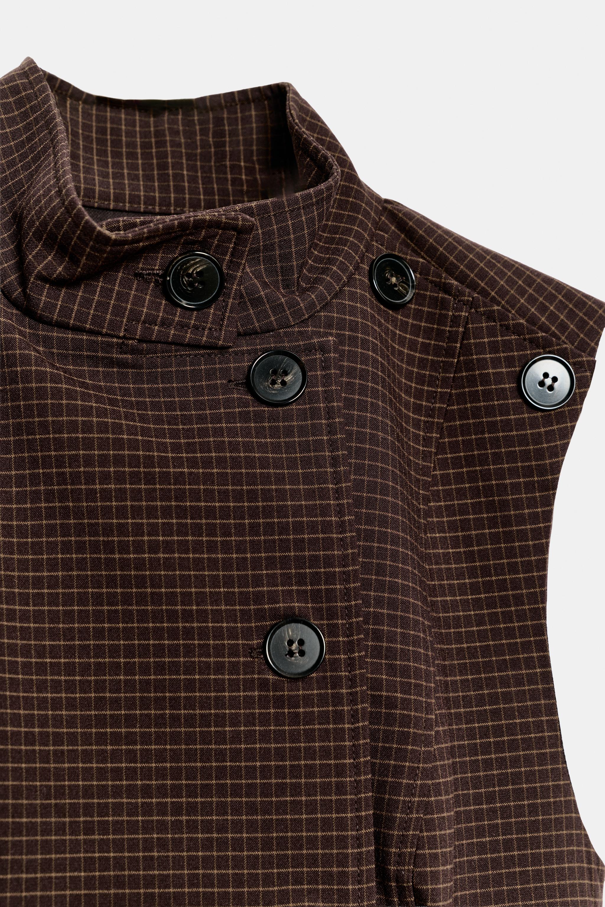 ROBE COURTE carreaux volant