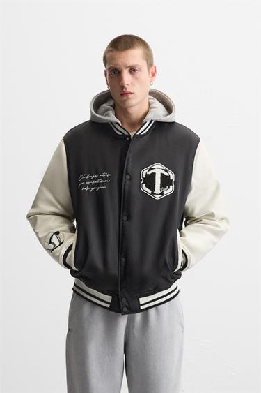 ジャケット - メンズ バーシティー ジャケット | ZARA 日本 