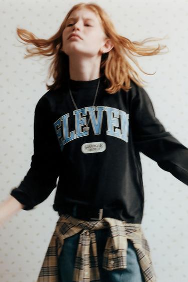 FADED-EFFECT ELEVEN STRANGER THINGS © NETFLIX T-SHIRT - Anthracite grey by Zara