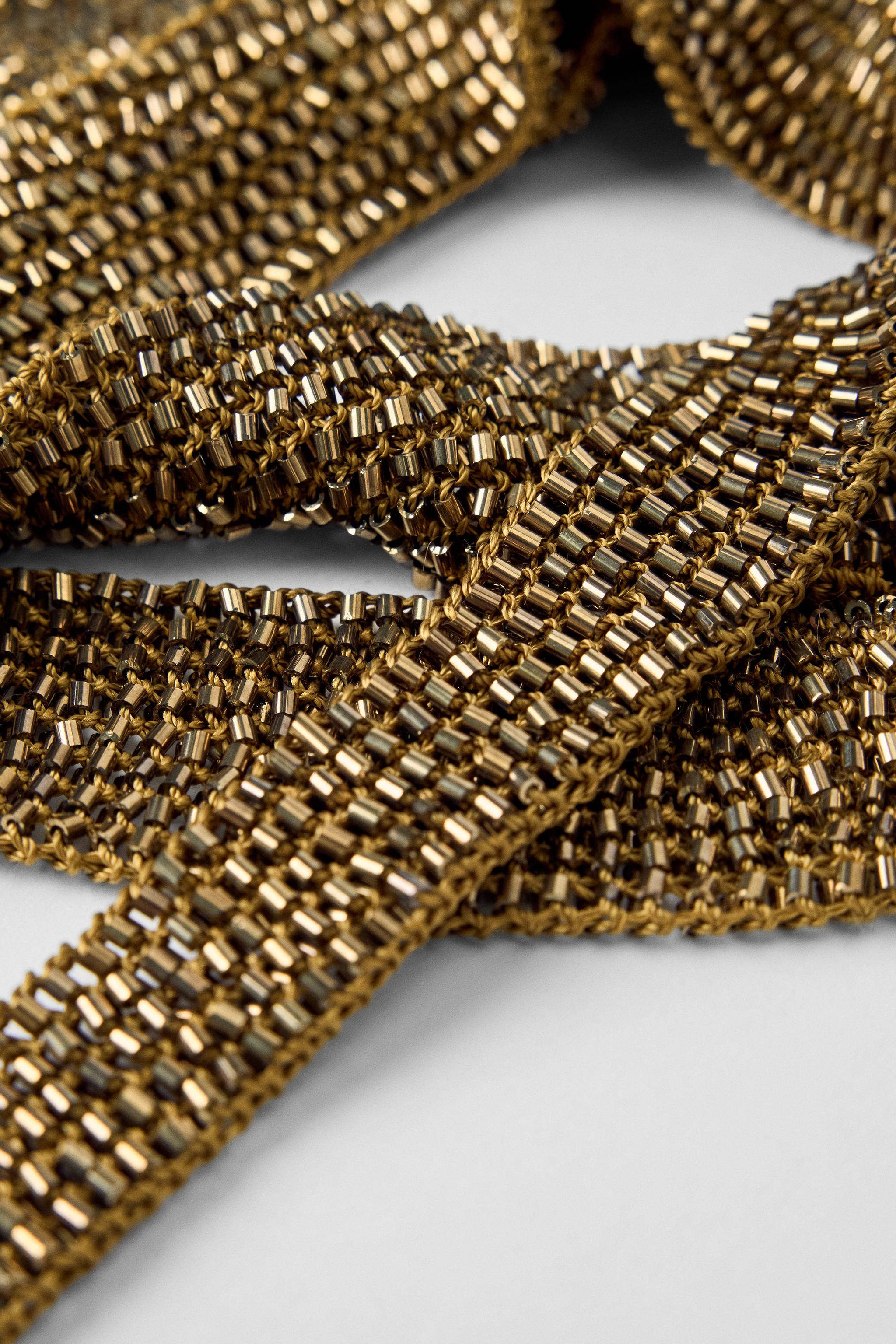 BEADED NECKERCHIEF KATE MOSS X ZARA - Black | ZARA Australia