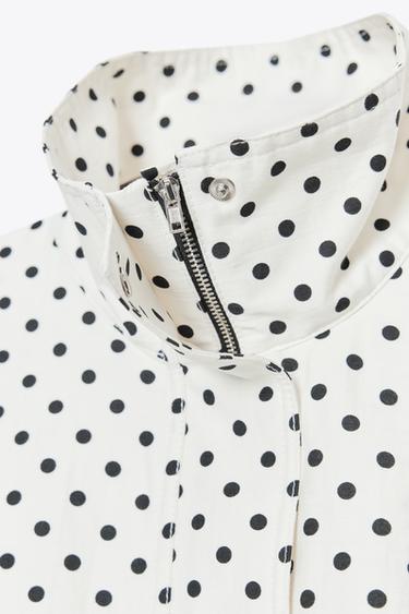 POLKA DOT PUFFER JACKET - Black / White by Zara - Image 5