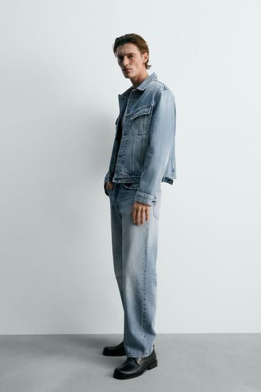 RELAXED FIT JEANS - Light blue by Zara - Image 4