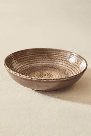 SOUP PLATE WITH RAISED DESIGN - Grey by Zara - Image 5