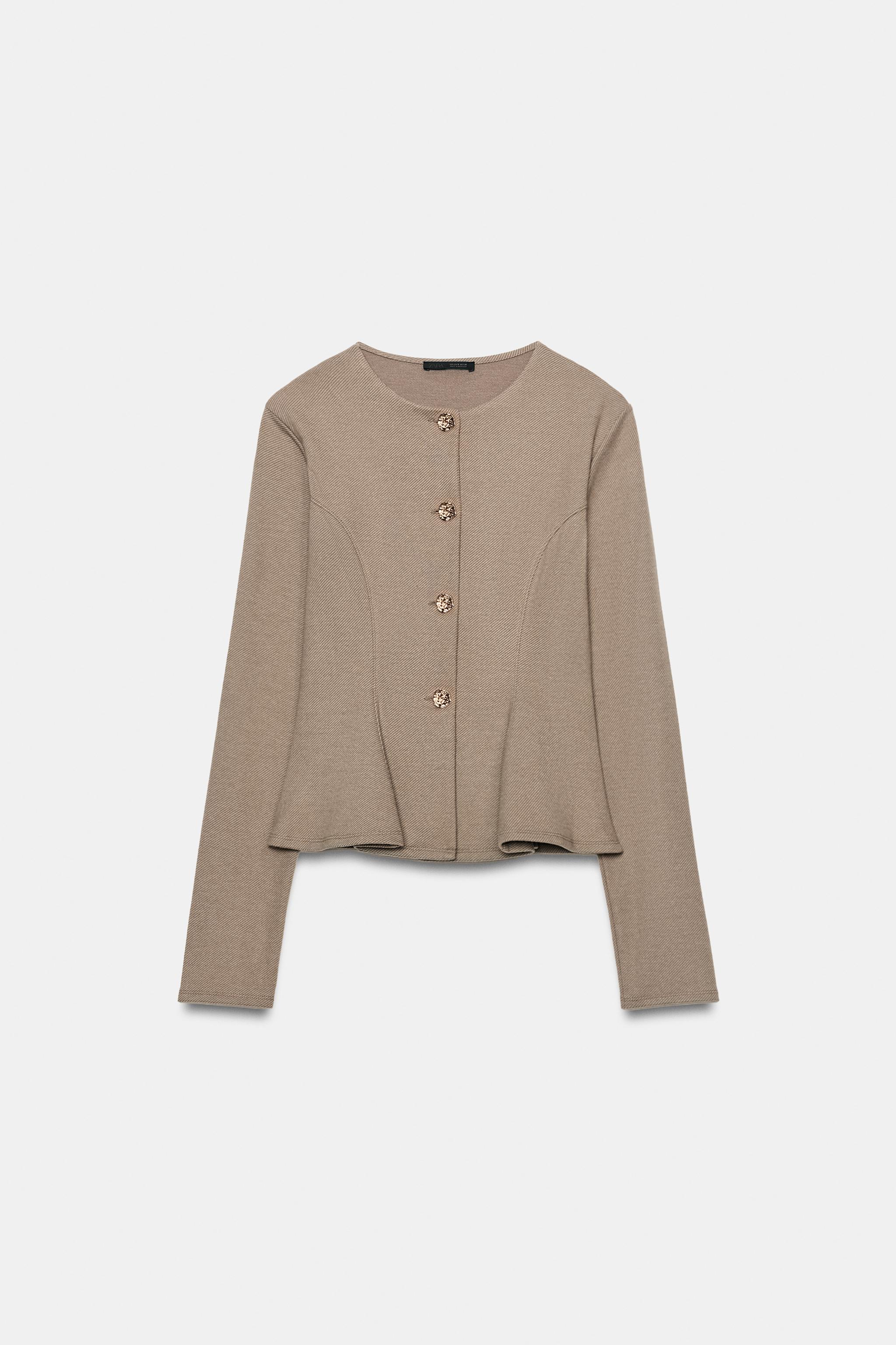 Fitted Button-Up Jacket by Zara