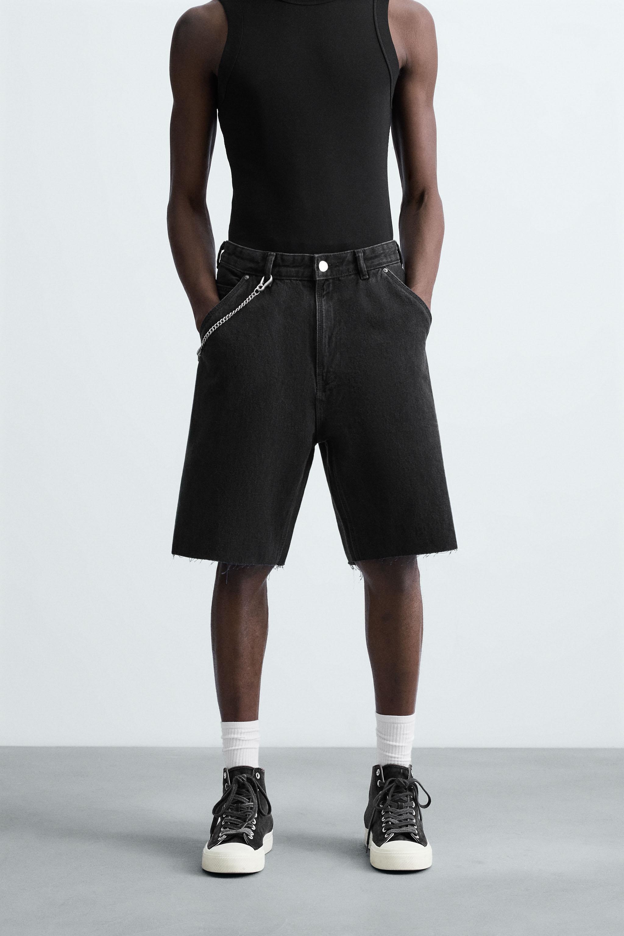 ZARA ヒョウ柄 デニムショートパンツ 06688408800-p.jpg?ts=