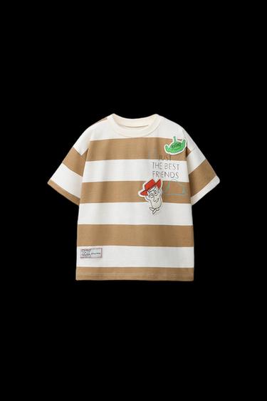CAMISETA RAYAS PARCHES TOY STORY © DISNEY PIXAR - Marrón claro de Zara