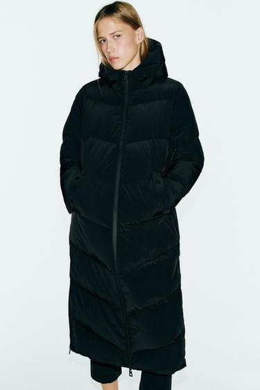 WATER-REPELLENT WINDPROOF 50% DOWN 50% FEATHER PADDED ANORAK — Black 2