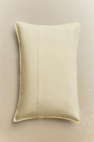 HOUSSE DE COUSSIN SURPIQÛRE - Jaune de Zara - Image 5