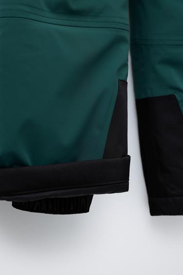WATER-RESISTANT AND WINDPROOF LONG DUNGAREES RECCO® SYSTEM SKI COLLECTION - Green by Zara - Image 5