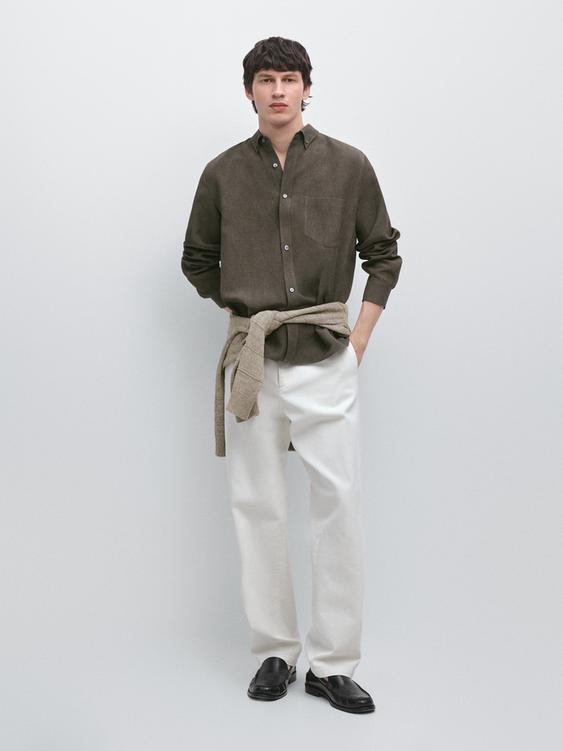 Flowing shirt with pocket