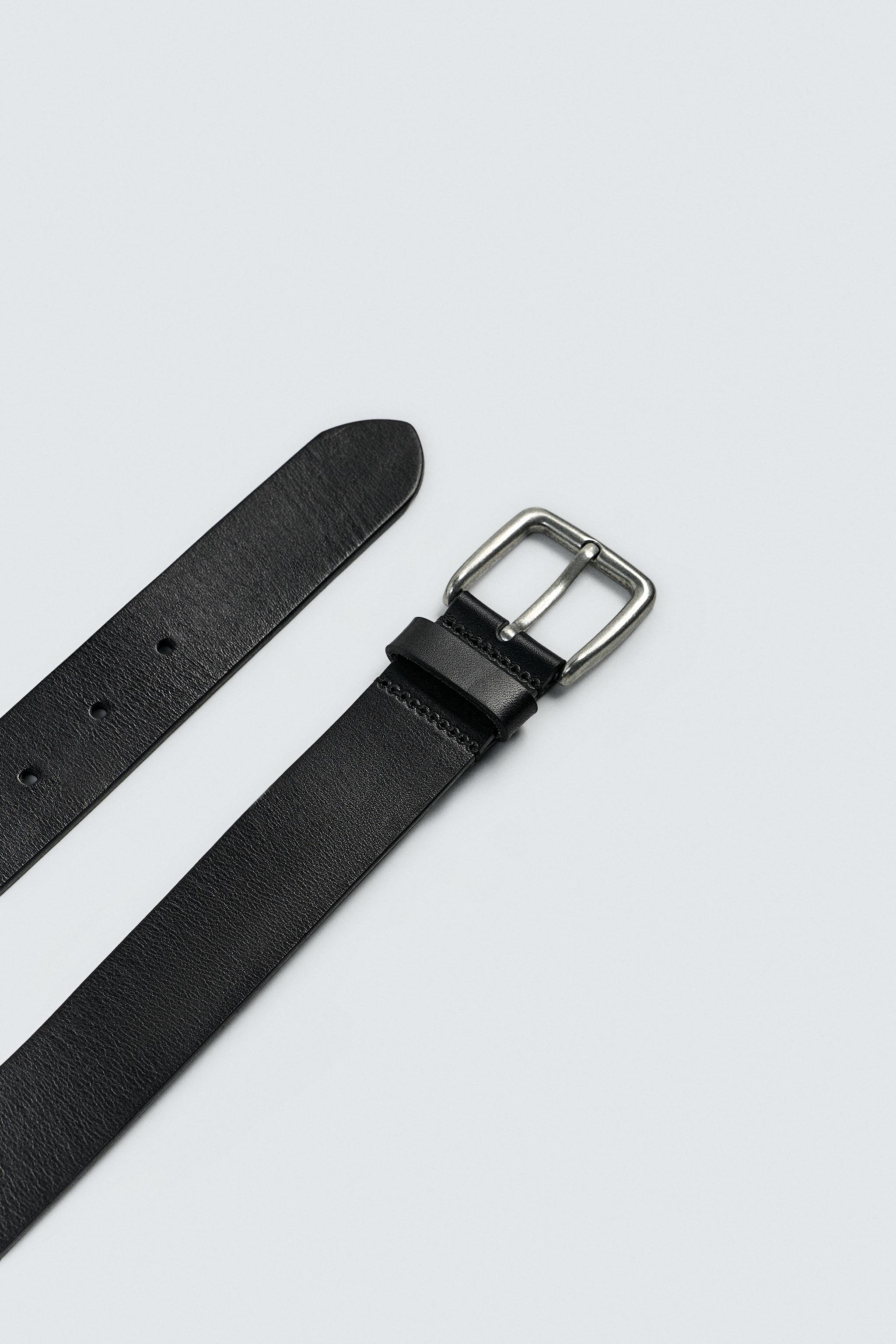 LEATHER BELT - Black | ZARA United States